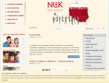 Tablet Screenshot of nck.gov.pl